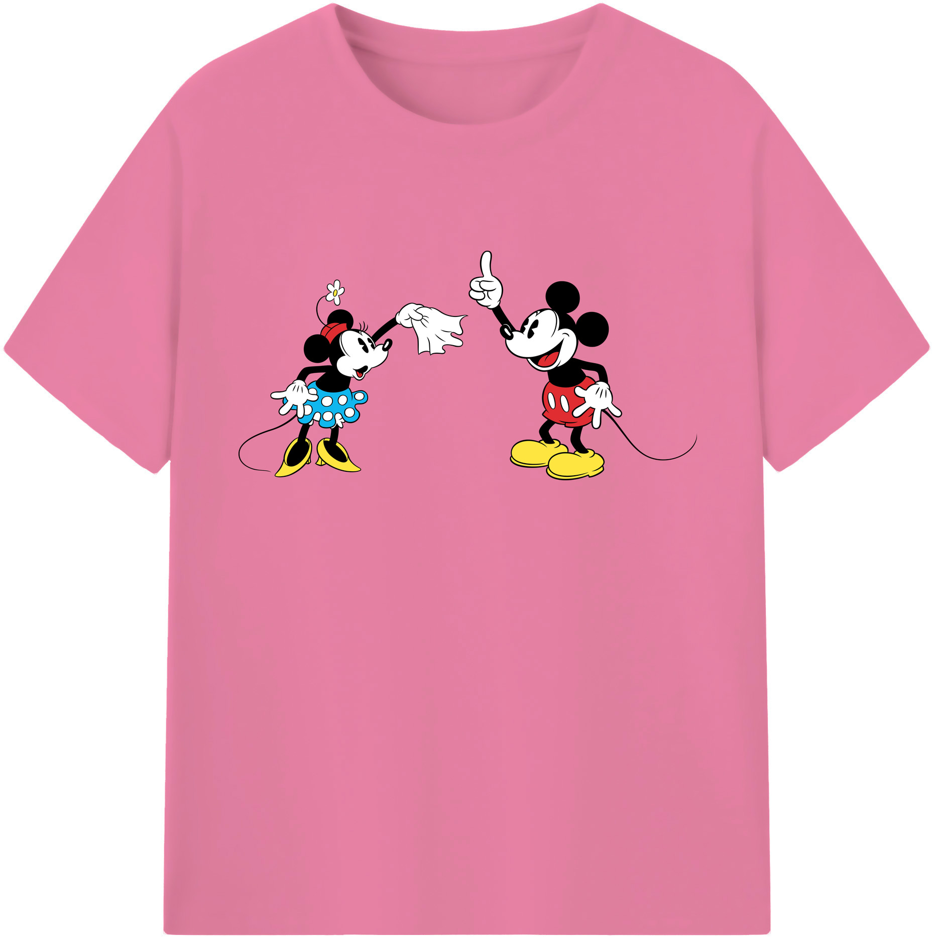 （画像用） ミッキーマウス Mickey Mouse 綿100％半袖Tシャツ（フロントプリント）